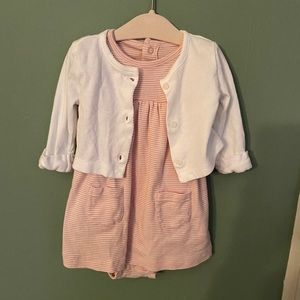 Baby girls Carter’s sweater and romper